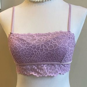 Aerie S lavender lace bralette